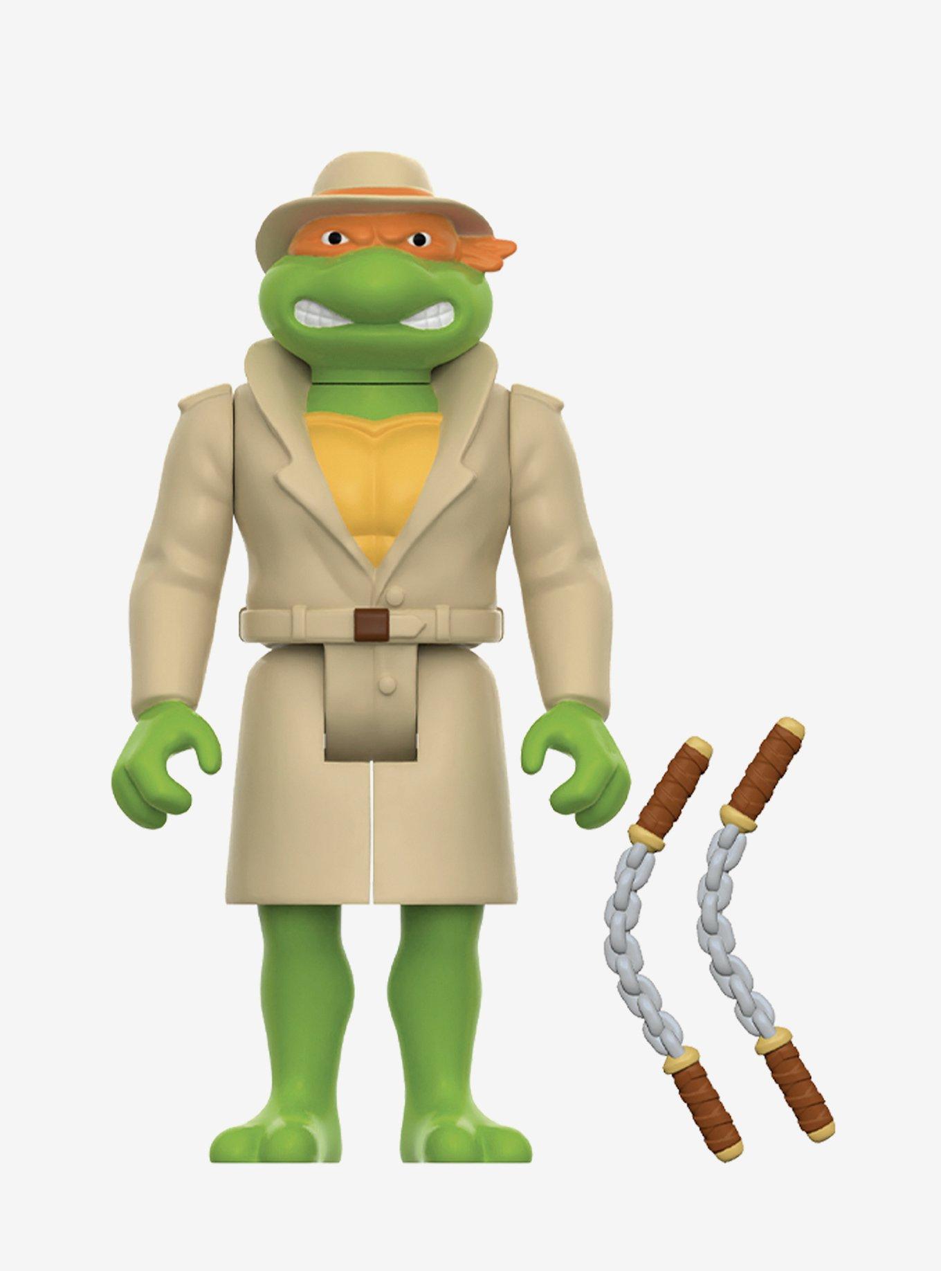 Super7 ReAction Teenage Mutant Ninja Turtles Undercover Michelangelo Figure On Sale