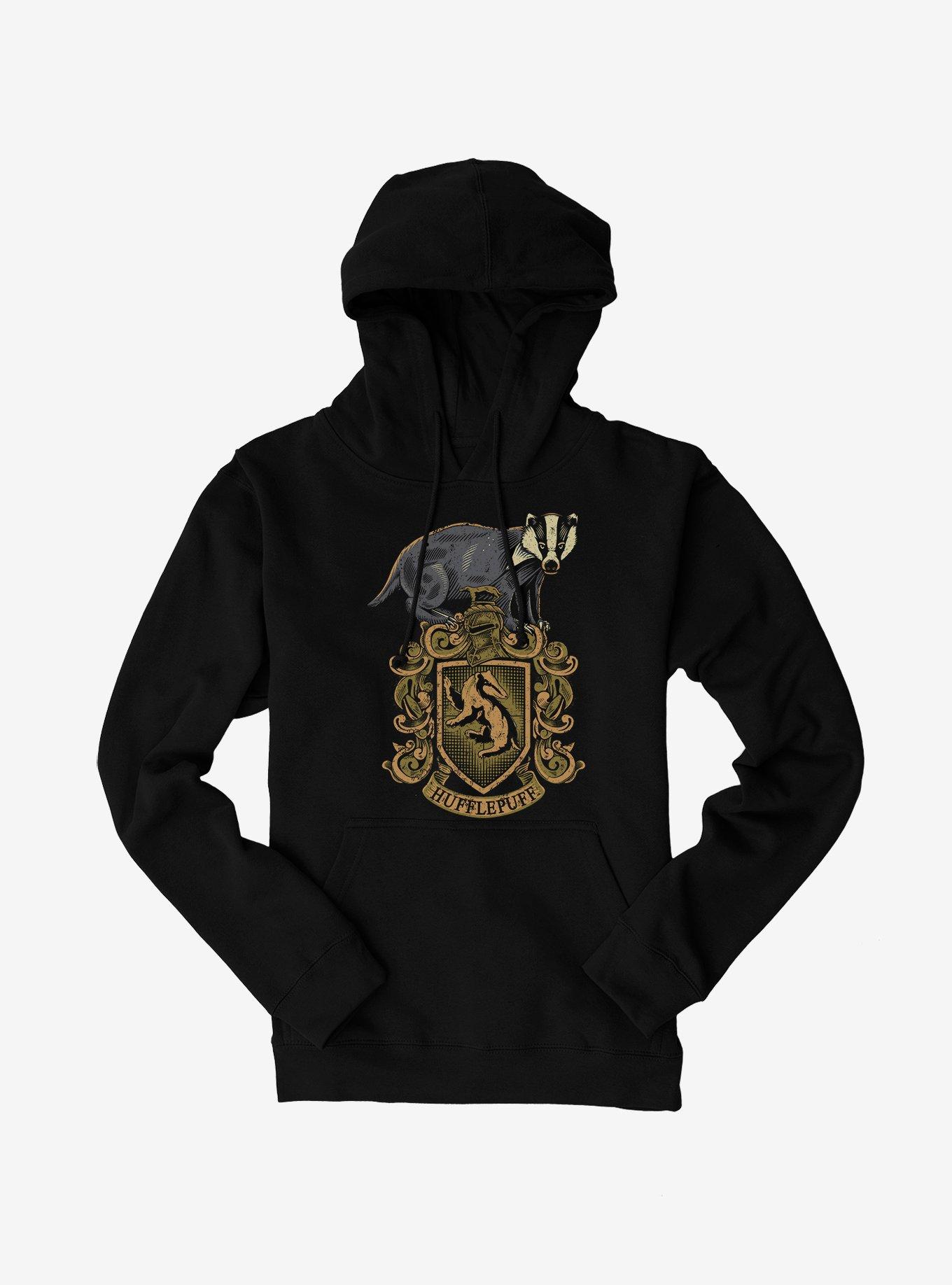Harry Potter Hufflepuff Logo Hoodie Online Now