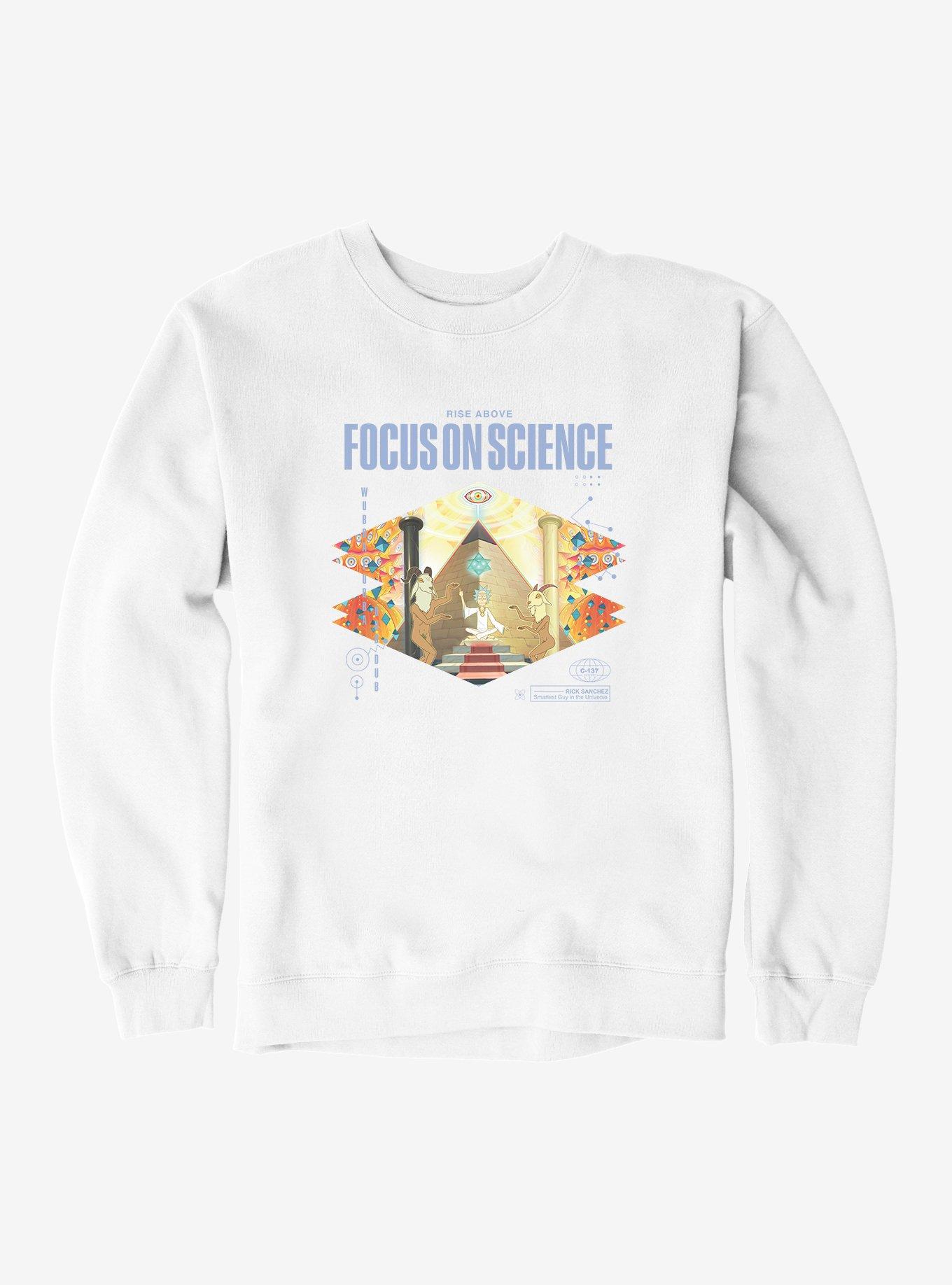 Rick And Morty Focus on science Sweatshirt Hot On Sale