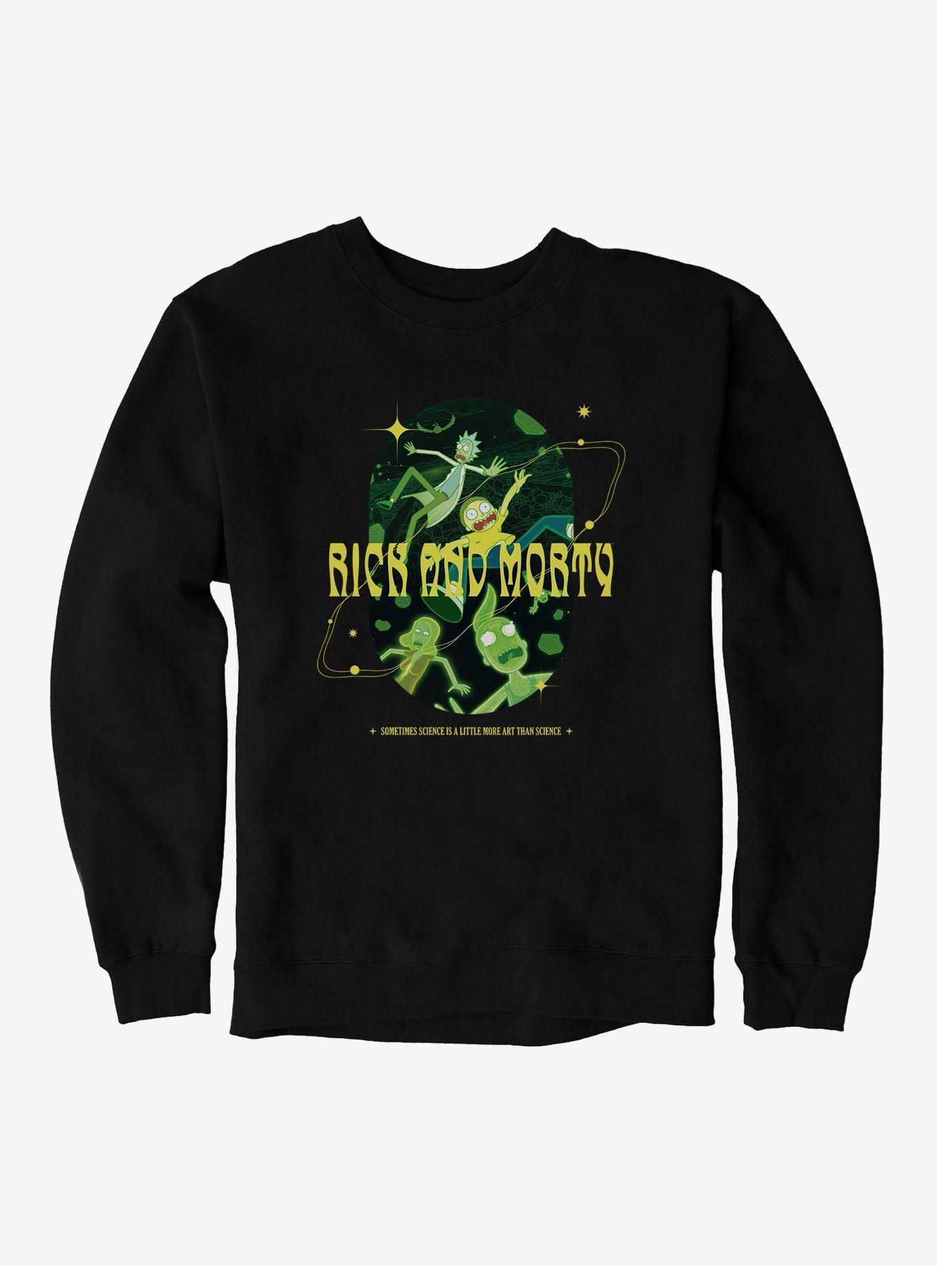 Rick And Morty Art Than Science Sweatshirt Cheap
