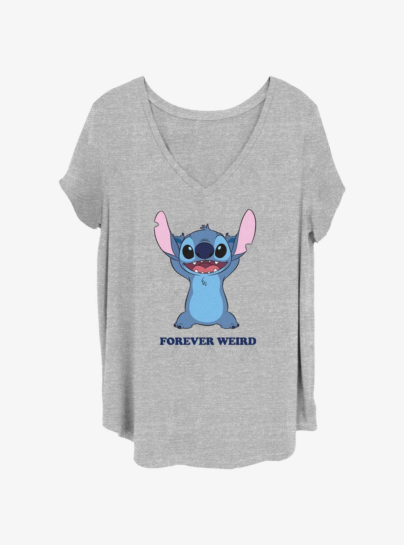 Disney Lilo & Stitch Forever Weird Womens T-Shirt Plus Size Flash Sale